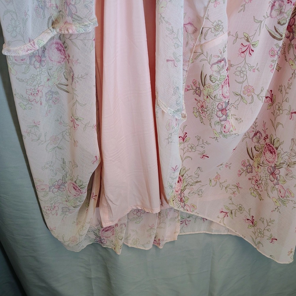 SHEIN Curve 3XL Pink Floral Cottagecore Fairytale Princesscore Dress‎ Mini - Picture 4 of 13